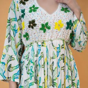 ماکسی خامه دوزی نهال